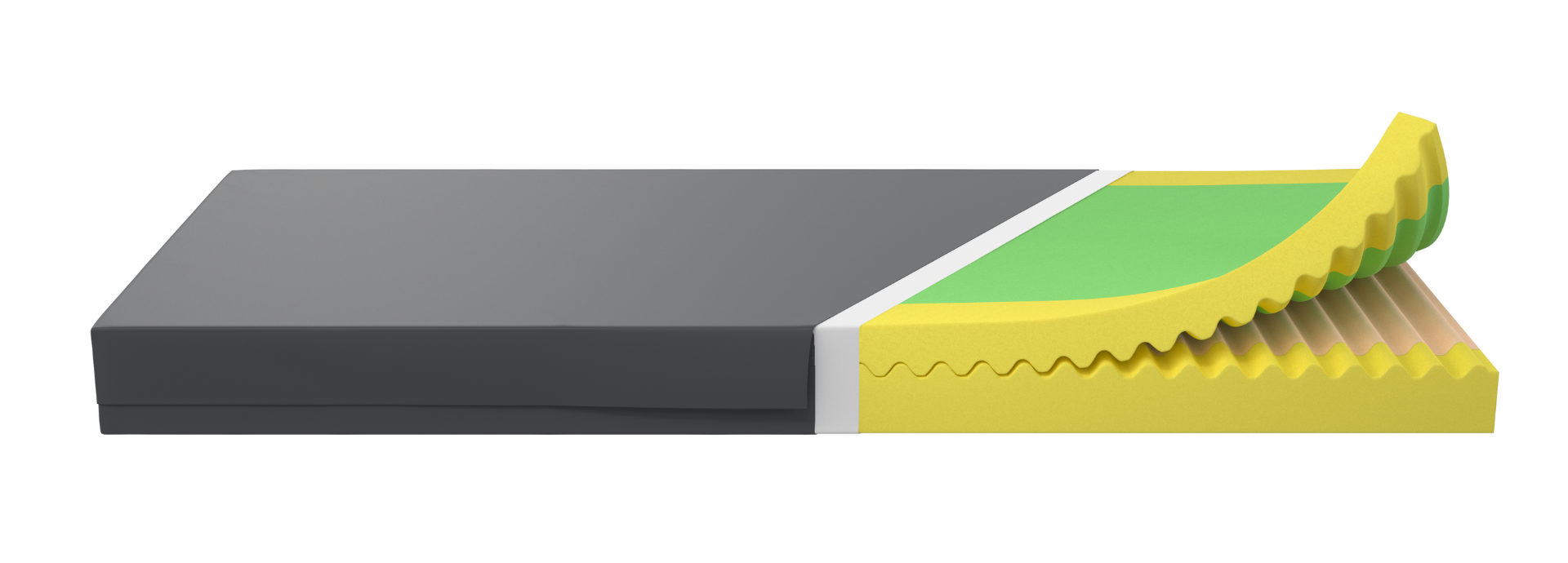 ViskoMatt 50 Premium-Passivmatratze mit viskoelastischer Schicht 